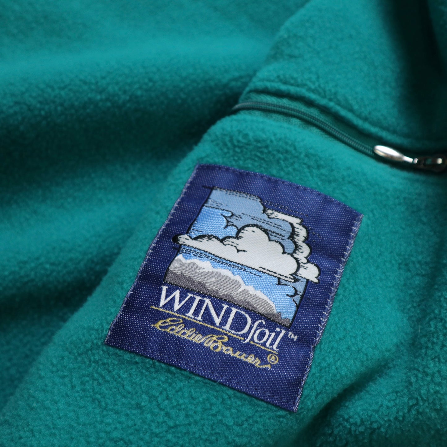 90s EDDIE BAUER American-made blue windproof warm jacket