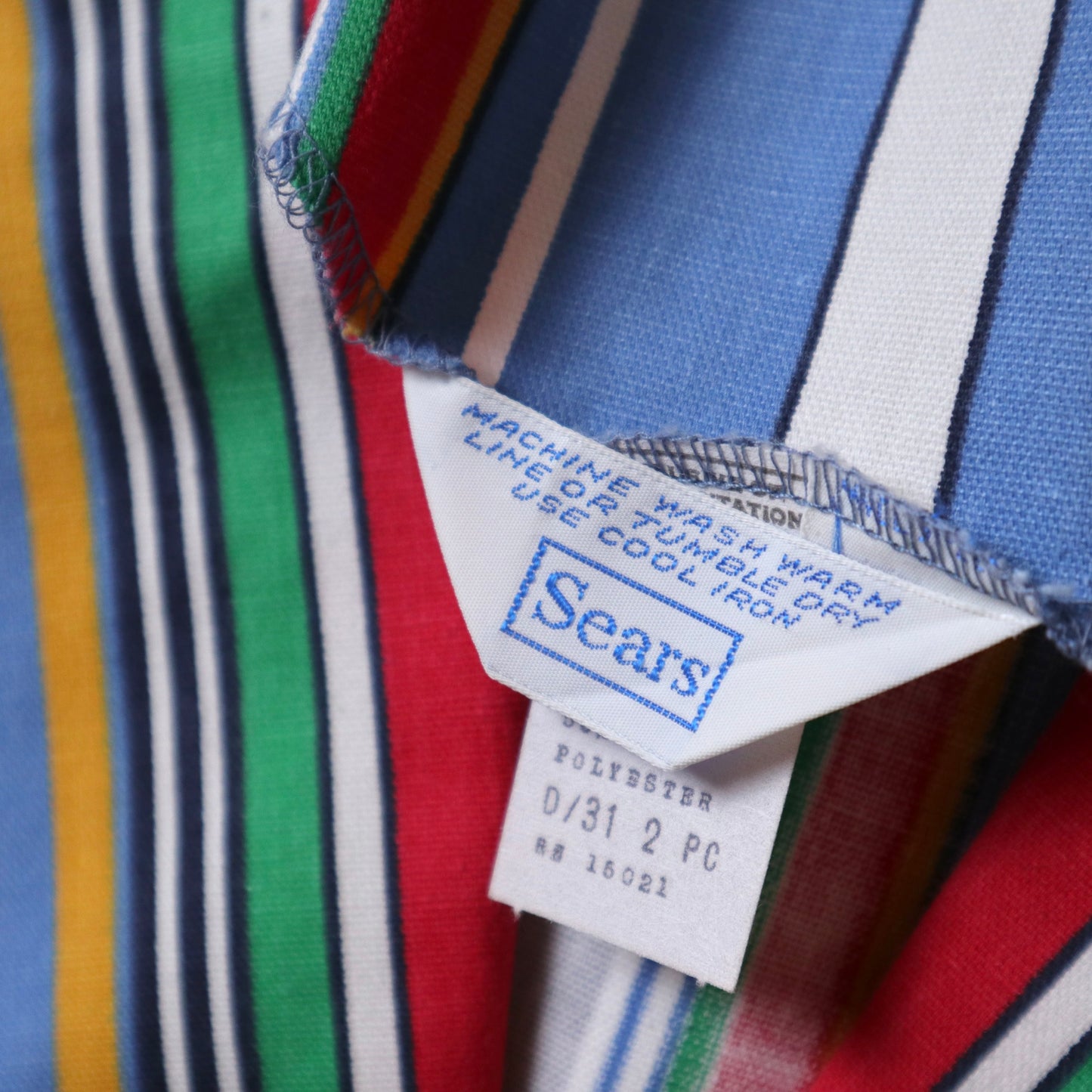 70s SEARS American made colorful striped blazer
