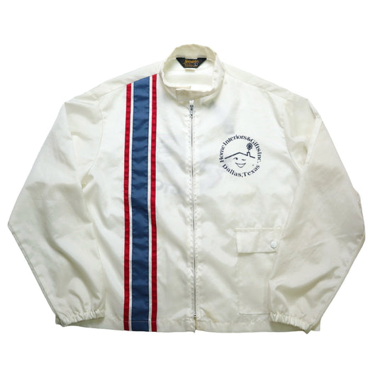 70s Swingster American made white windproof racing jacket