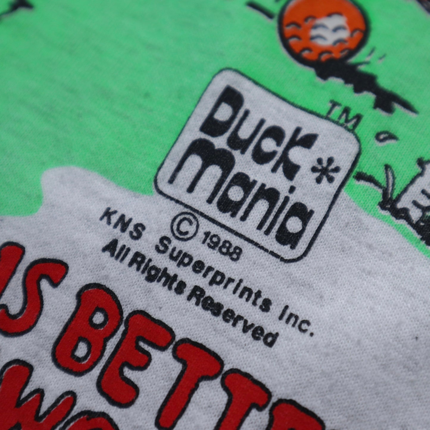 1988 duck golf offset tee vintage T-Shirt