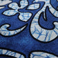 60-70s Barkcloth 夏威夷製 Haleaka Fashions 藍底印花夏威夷襯衫 - 富士鳥古著