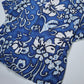 60-70s Barkcloth 夏威夷製 Haleaka Fashions 藍底印花夏威夷襯衫 - 富士鳥古著