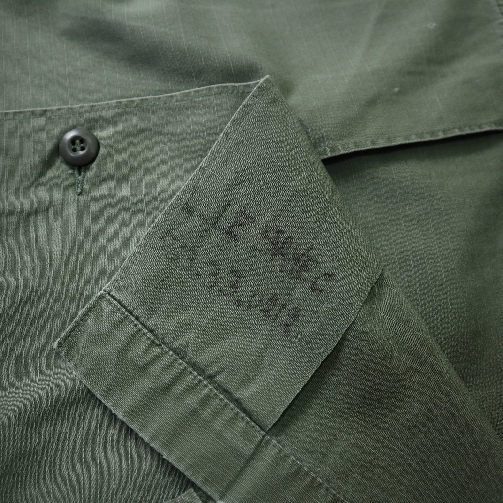 60 - 70s US ARMY 美軍公發 越戰女生軍用襯衫 抗撕裂布料 - 富士鳥古著