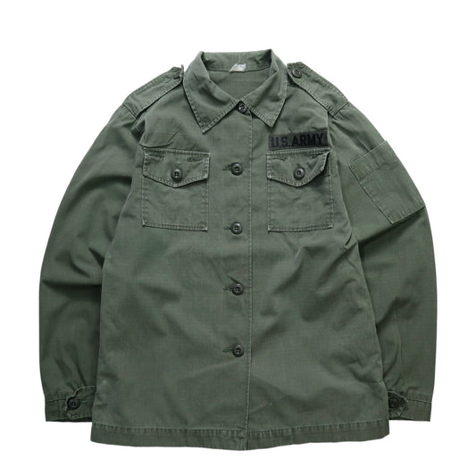60 - 70s US ARMY 美軍公發 越戰女生軍用襯衫 抗撕裂布料 - 富士鳥古著