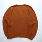 60s 焦糖色顆粒感織紋針織衫 針織外套 - 富士鳥古著