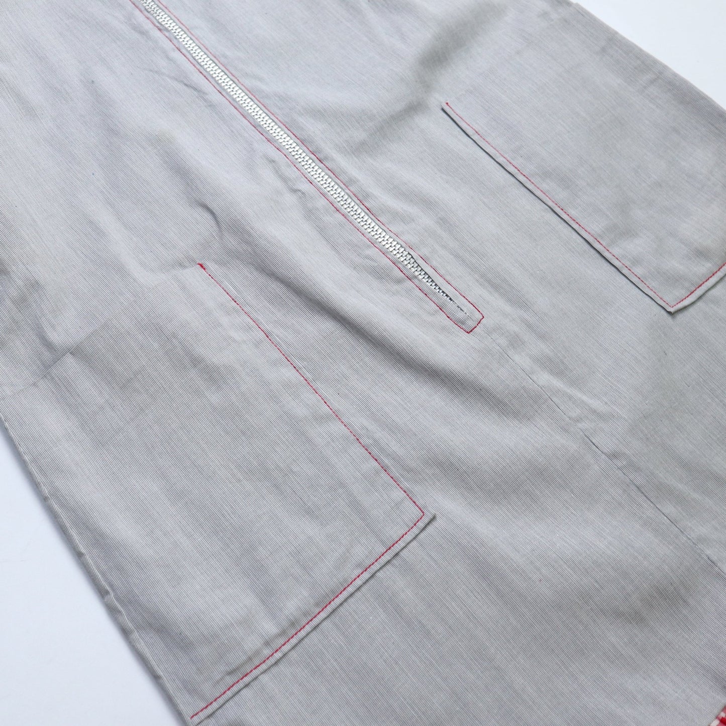 60s Boutique New York 格紋滾邊拉鍊式背心裙 - 富士鳥古著