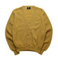 60s Campus 美國製 芥末黃素面開襟針織衫 針織外套 - 富士鳥古著