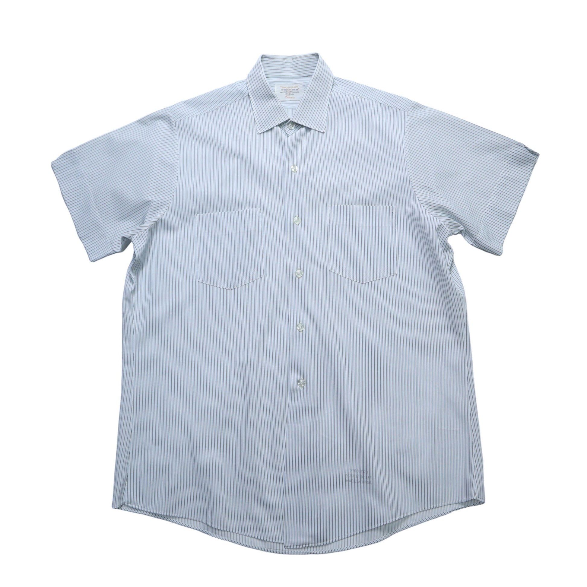 60s Penneys Towncraft 條紋短袖襯衫 - 富士鳥古著