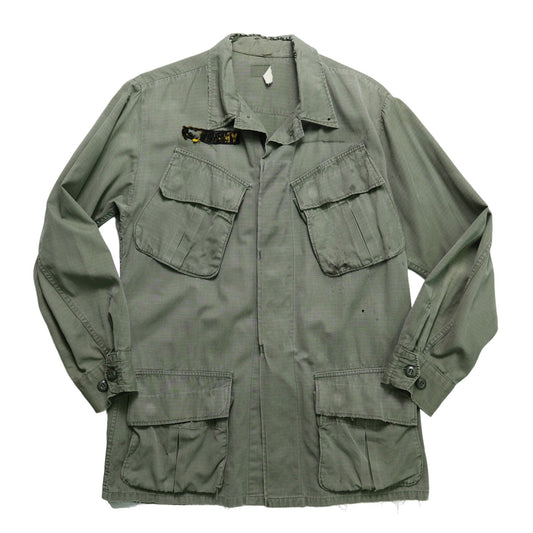 60s US Army jungle jacket 美軍公發 越戰斜口袋野戰外套 - 富士鳥古著