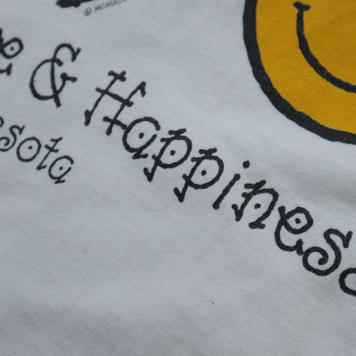 90s 美國製 Peace Love Happiness T-Shirt