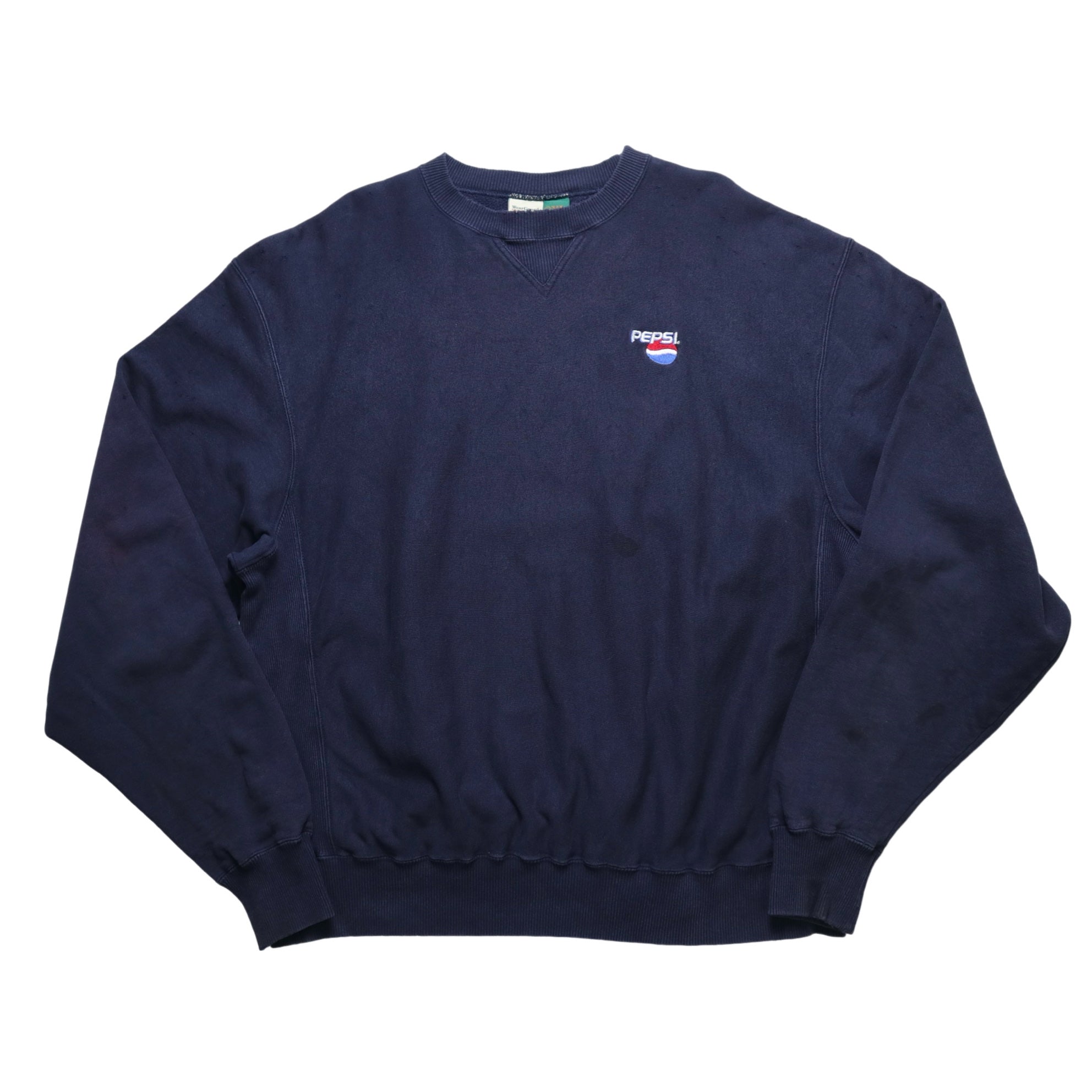 90s Canadian-made Pepsi-Cola plain sweatshirt, damaged by the wind