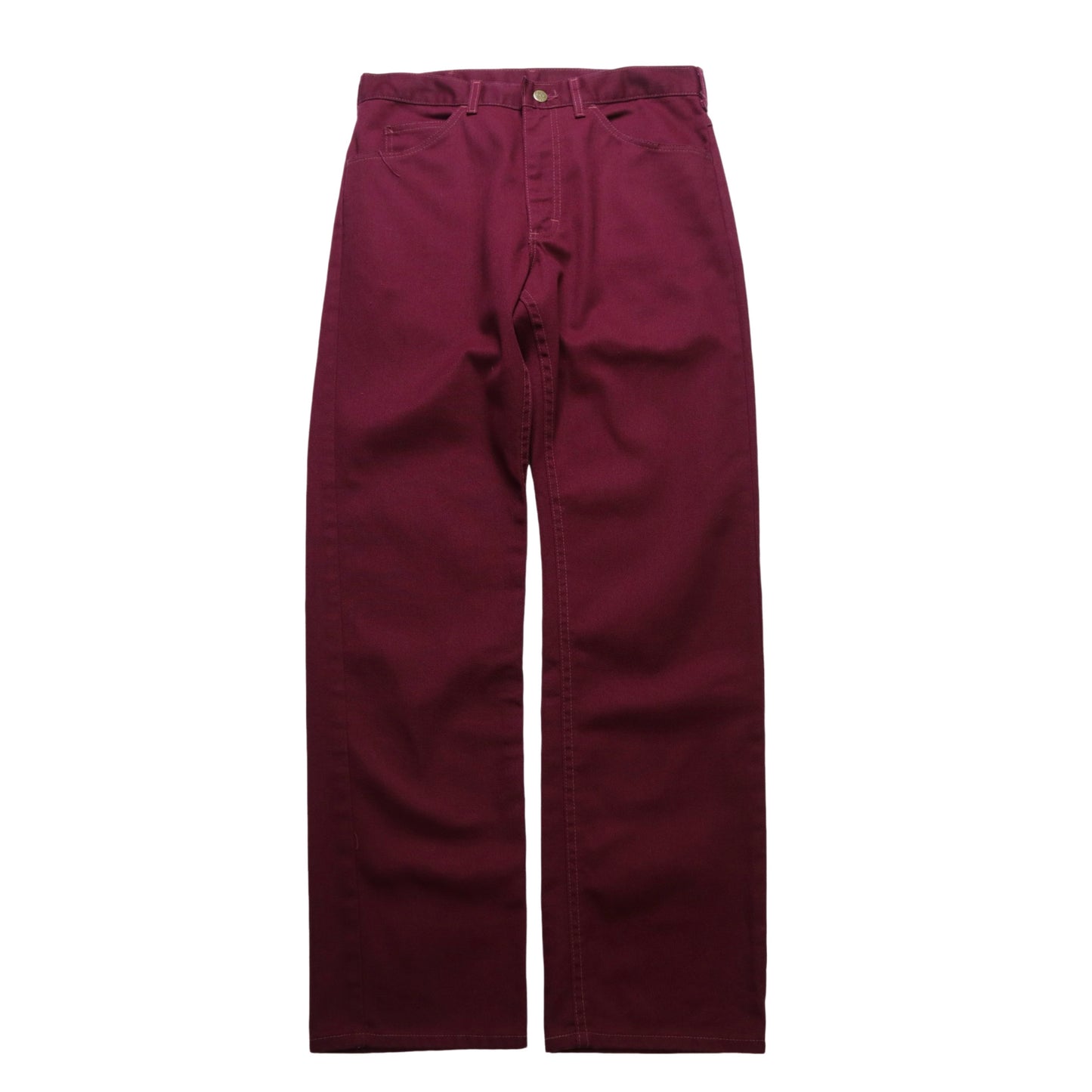 (32W)70-80s Lee Riders USA-made burgundy trousers