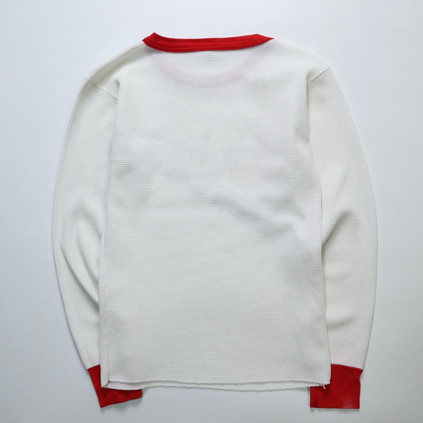 70 - 80s 美國製 加菲貓騎乘雪球 華夫格紋上衣 - 富士鳥古著