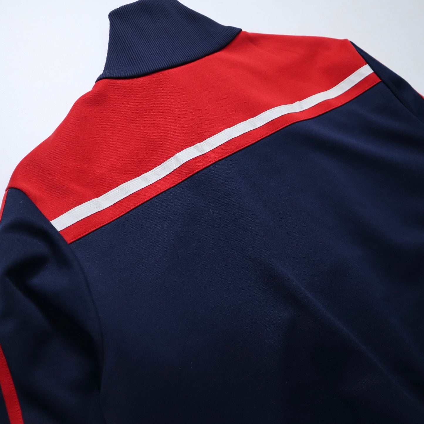 70 - 80s Adidas 台灣製 藍紅拼色滾邊運動外套 - 富士鳥古著