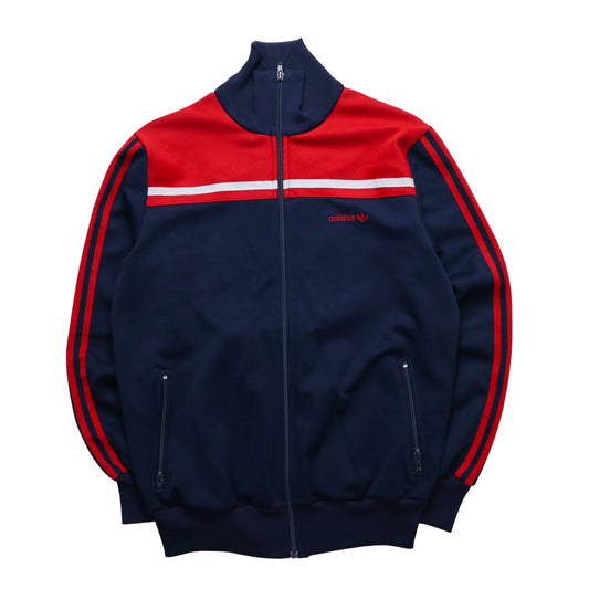 70 - 80s Adidas 台灣製 藍紅拼色滾邊運動外套 - 富士鳥古著