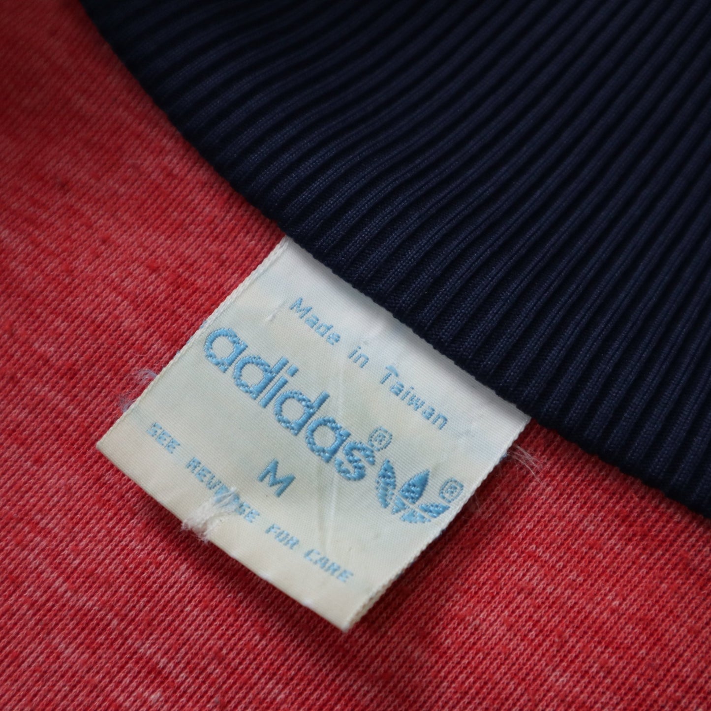 70 - 80s Adidas 台灣製 藍紅拼色滾邊運動外套 - 富士鳥古著