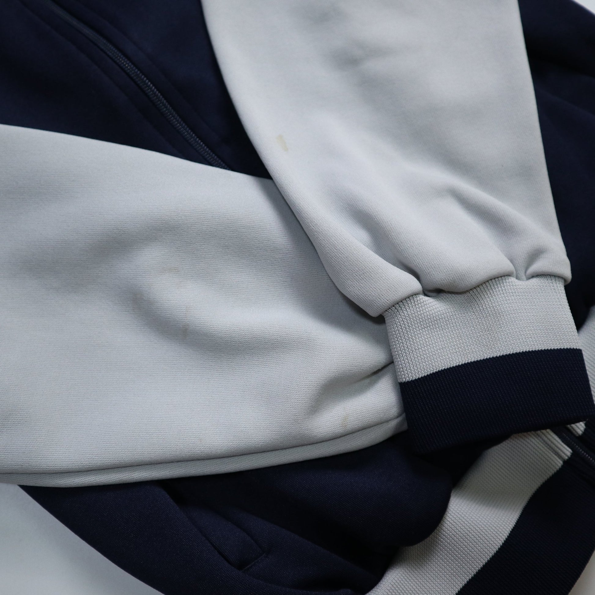 70 - 80s Adidas 台灣製 藍灰拼色運動外套 - 富士鳥古著