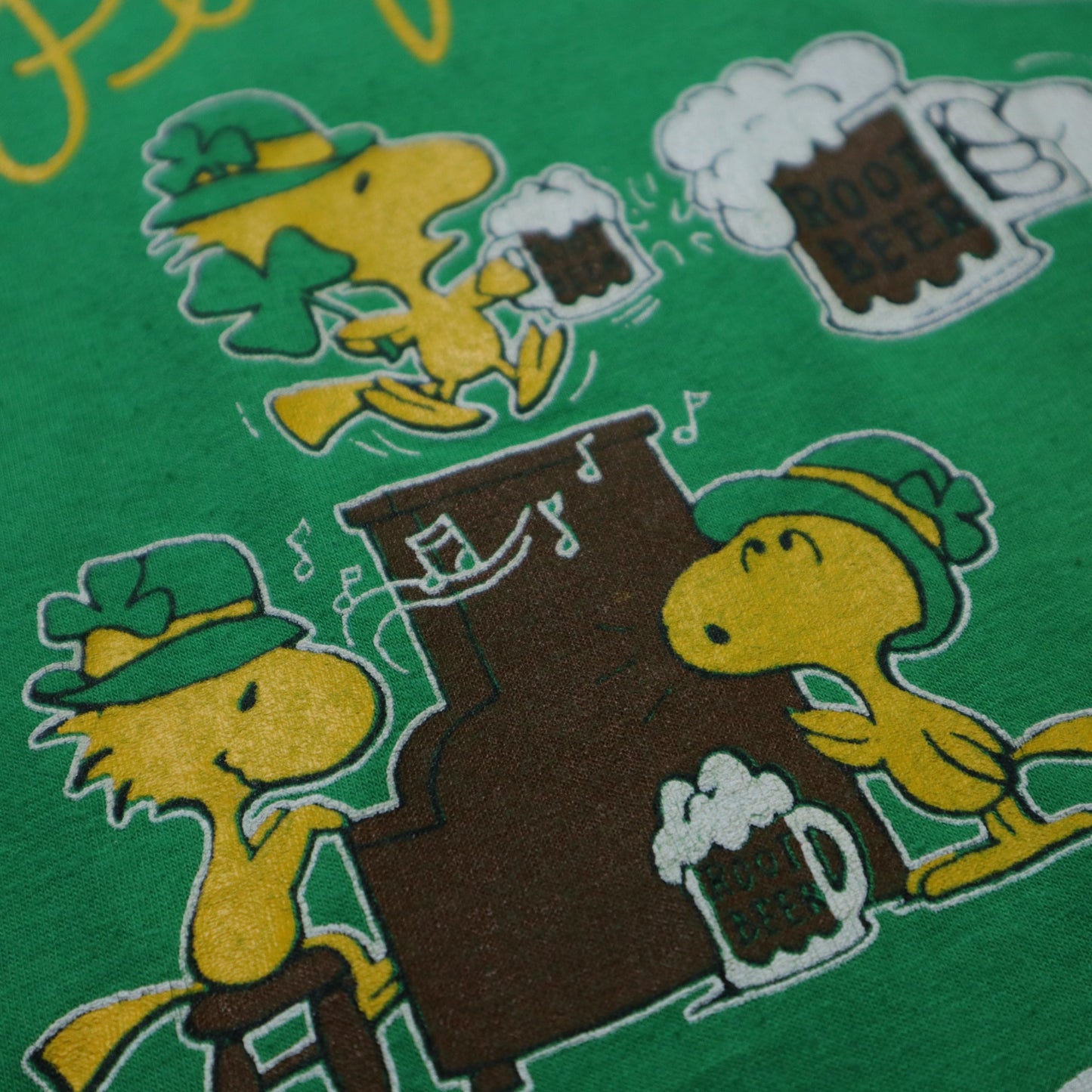 70 - 80s 美國製 IRISH BEER Snoopy tee - 富士鳥古著