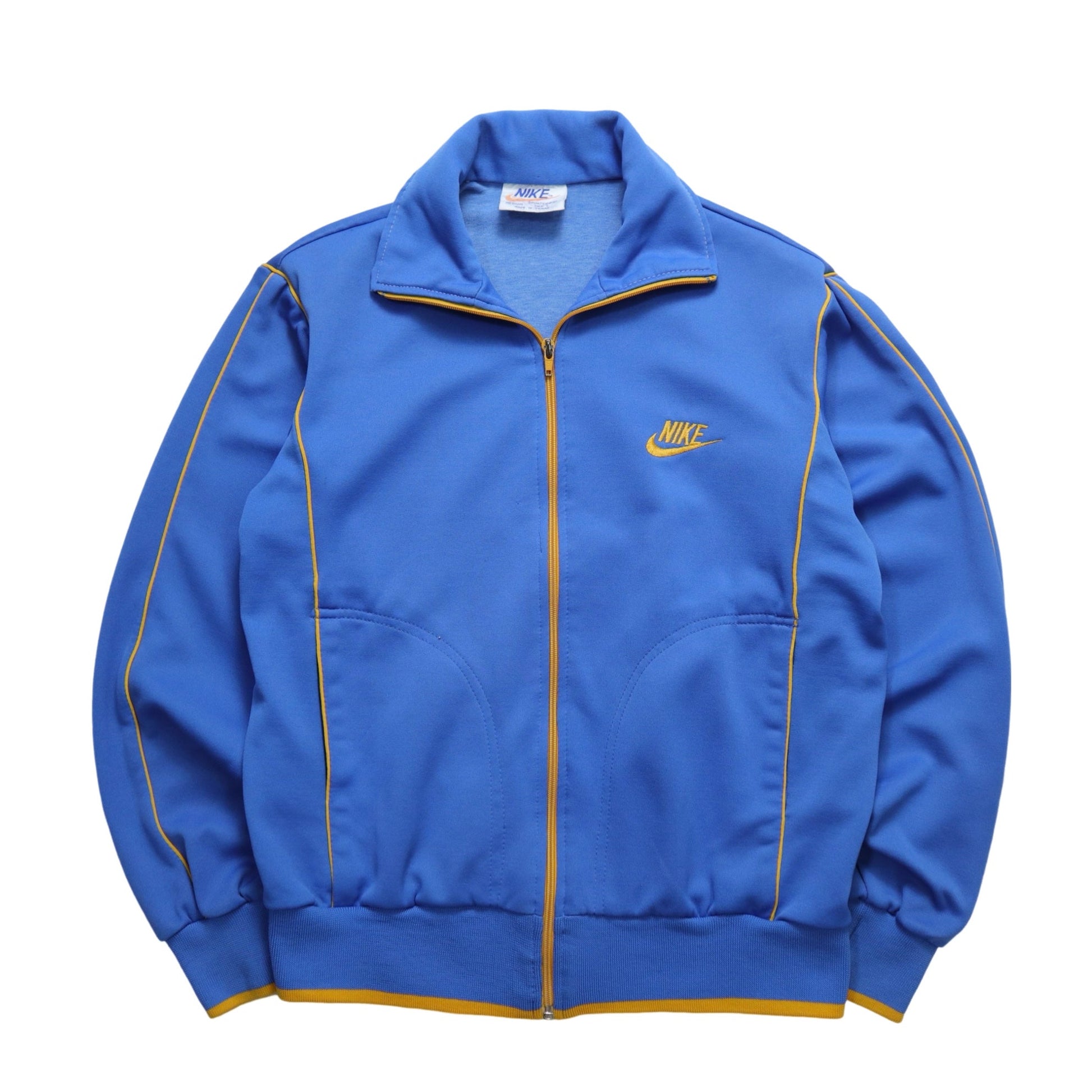 70-80s NIKE blue sports jacket made in Taiwan Fuji Bird Vintage