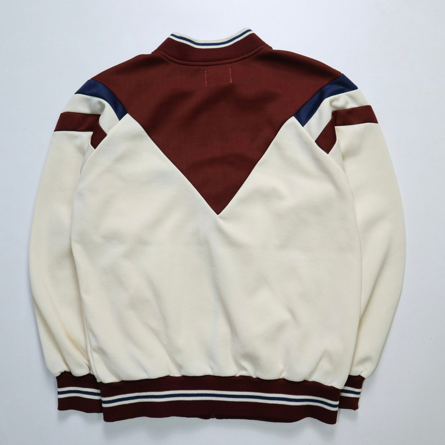 70 - 80s NIKE 台灣製 奶油白x咖啡拼色運動外套 - 富士鳥古著