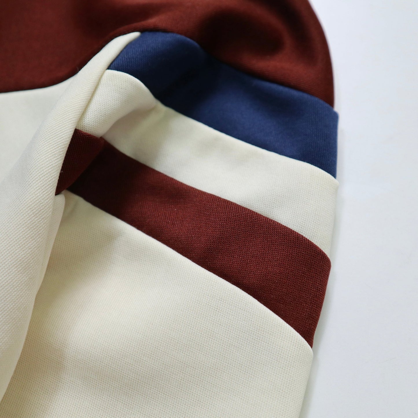 70 - 80s NIKE 台灣製 奶油白x咖啡拼色運動外套 - 富士鳥古著