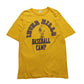 70 - 80s 美國製 Sportswear 棒球訓練營黃色膠印tee - 富士鳥古著