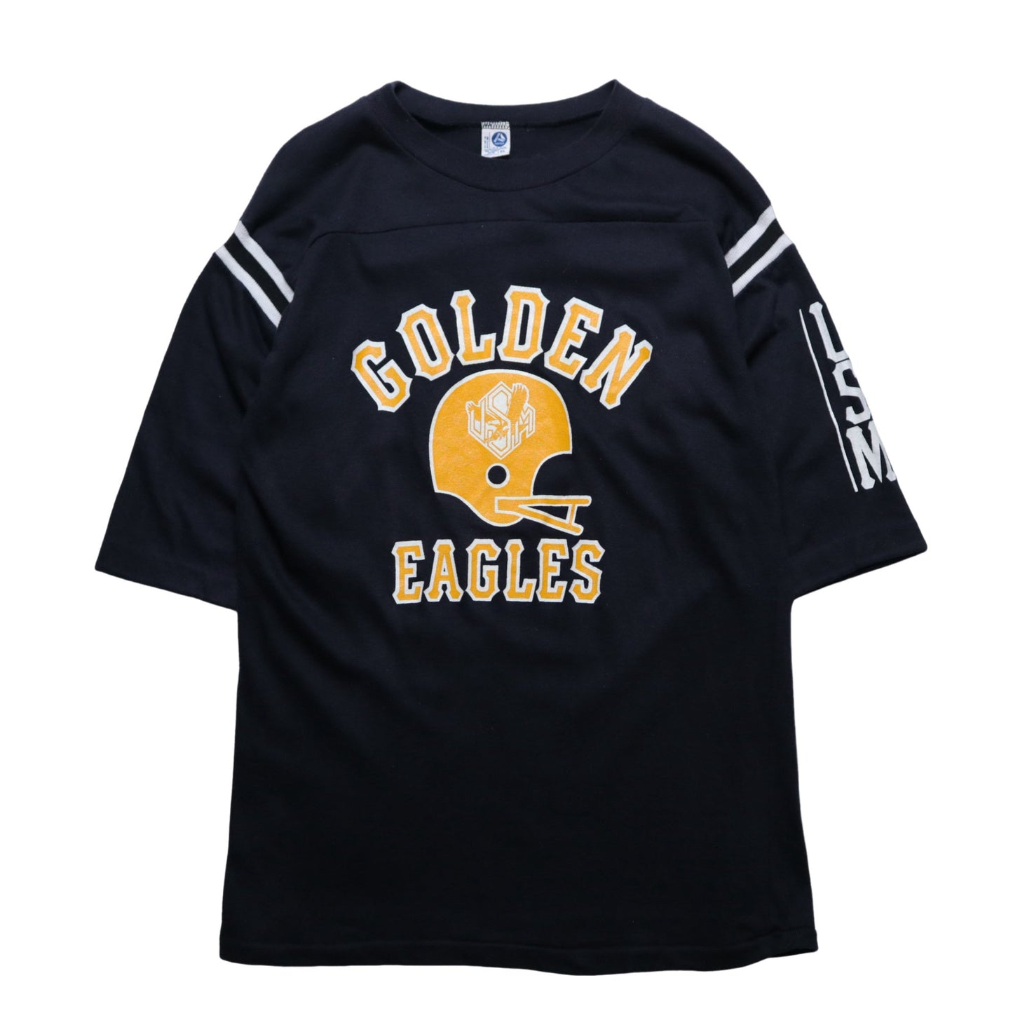 70/80s 美國製 Golden Eagles 美式足球T-Shirt - 富士鳥古著