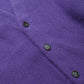 70s Barclay 紫色素面開襟針織衫 針織外套 - 富士鳥古著