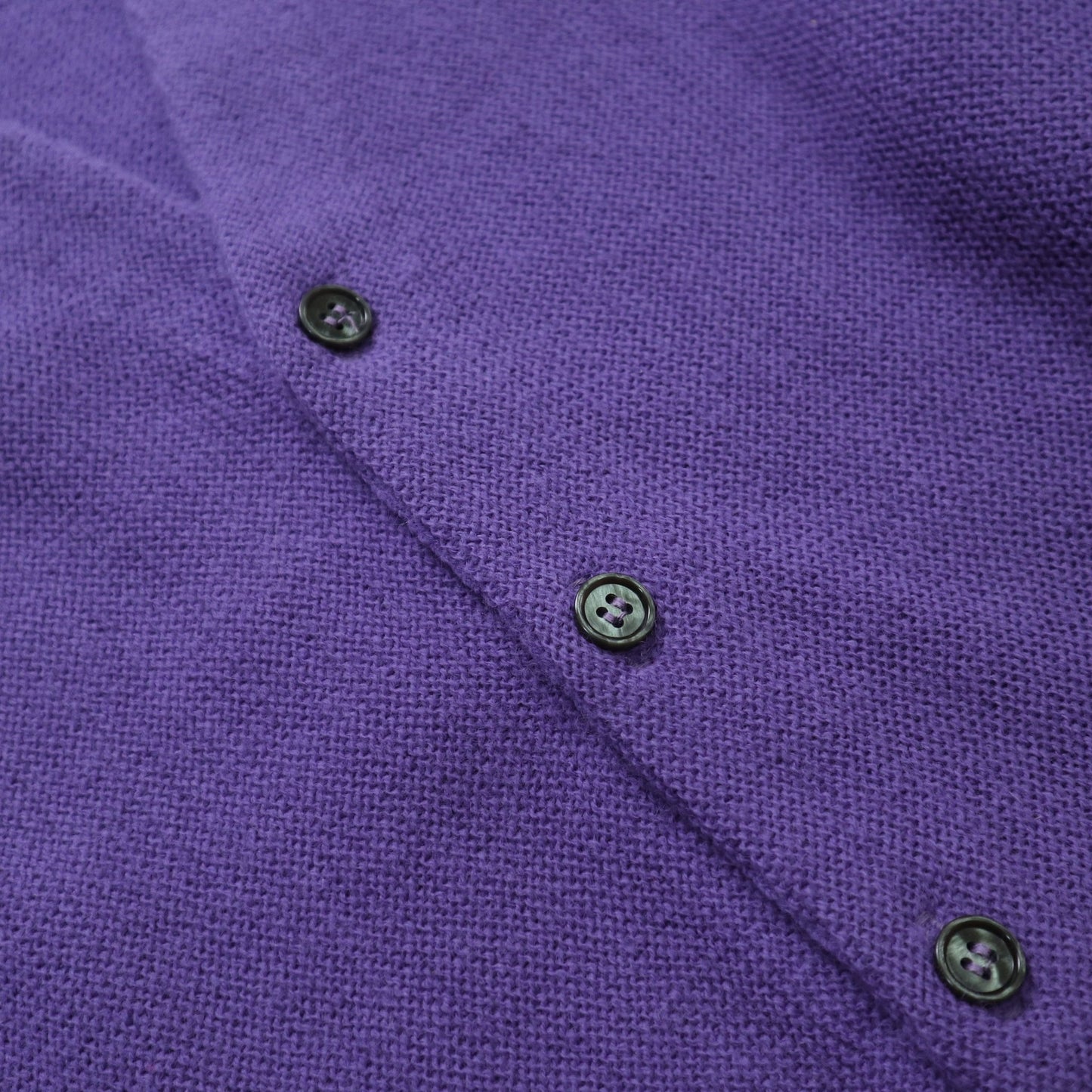 70s Barclay 紫色素面開襟針織衫 針織外套 - 富士鳥古著