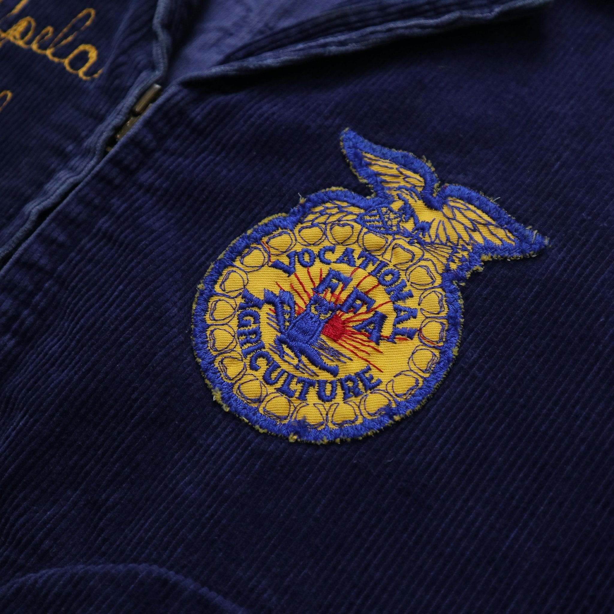 70s FFA American Farm Team Corduroy Jacket (No. 34) Talon Zipper