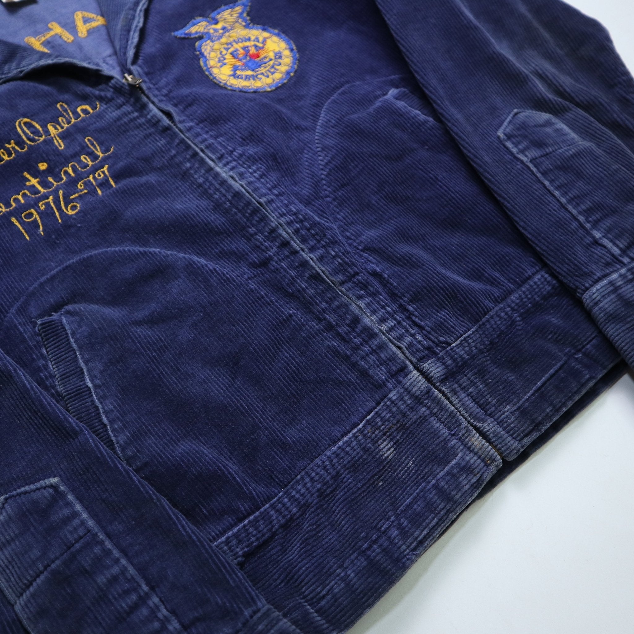 70s FFA American Farm Team Corduroy Jacket (No. 34) Talon Zipper