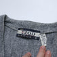 70s IZOD Lacoste 美國製 灰色開襟針織衫 - 富士鳥古著