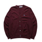 70s IZOD Lacoste 酒紅色開襟針織衫 - 富士鳥古著