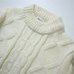 70s K - Mart 台灣製 白色圓領針織衫 - 富士鳥古著