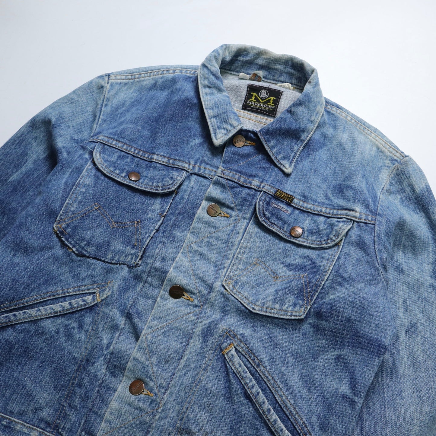 70s Maverick Blue Bell 124MJ Denim Jacket 藍鐘牛仔外套 - 富士鳥古著