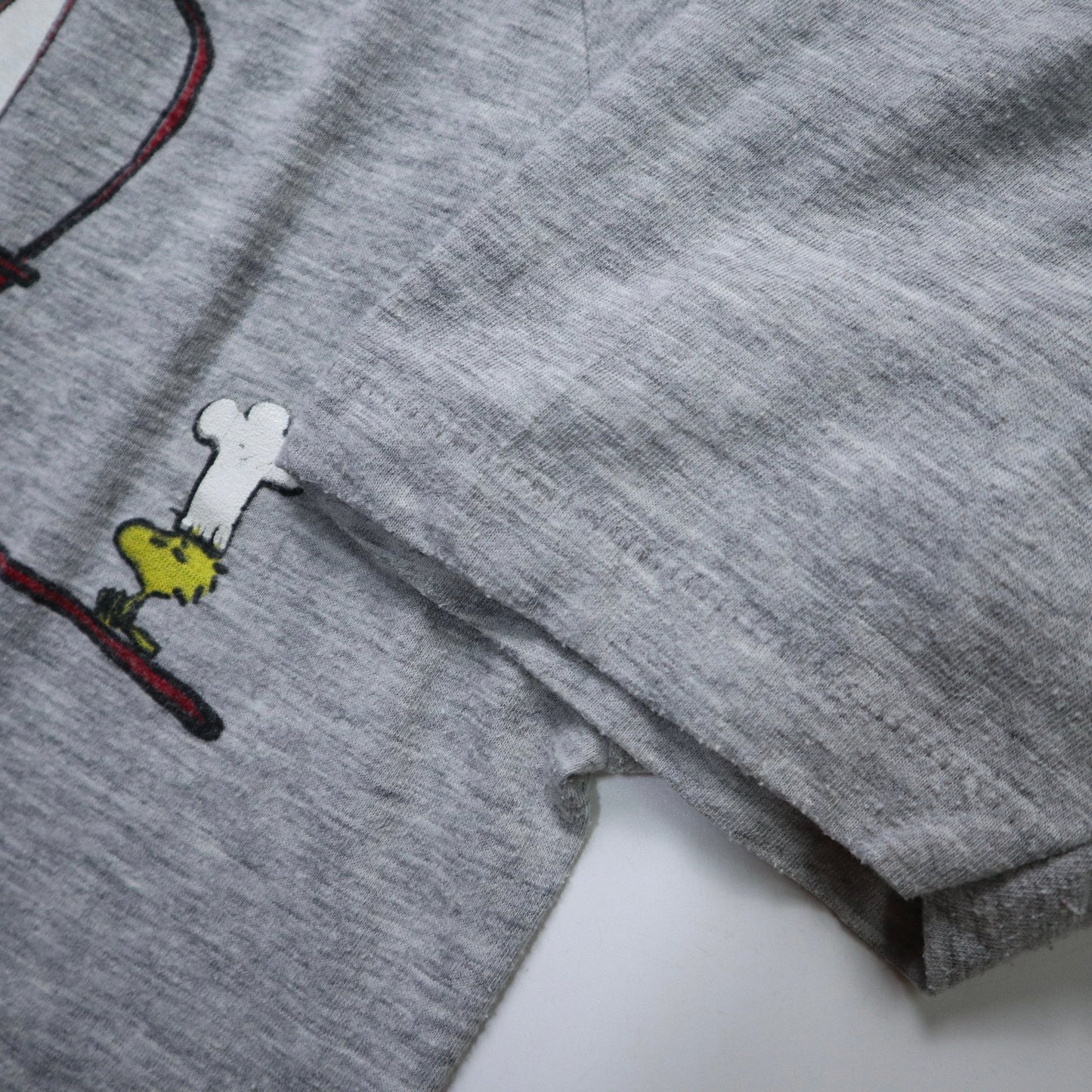 70s 美國製 Snoopy餐車"Come and Get It "灰色tee - 富士鳥古著