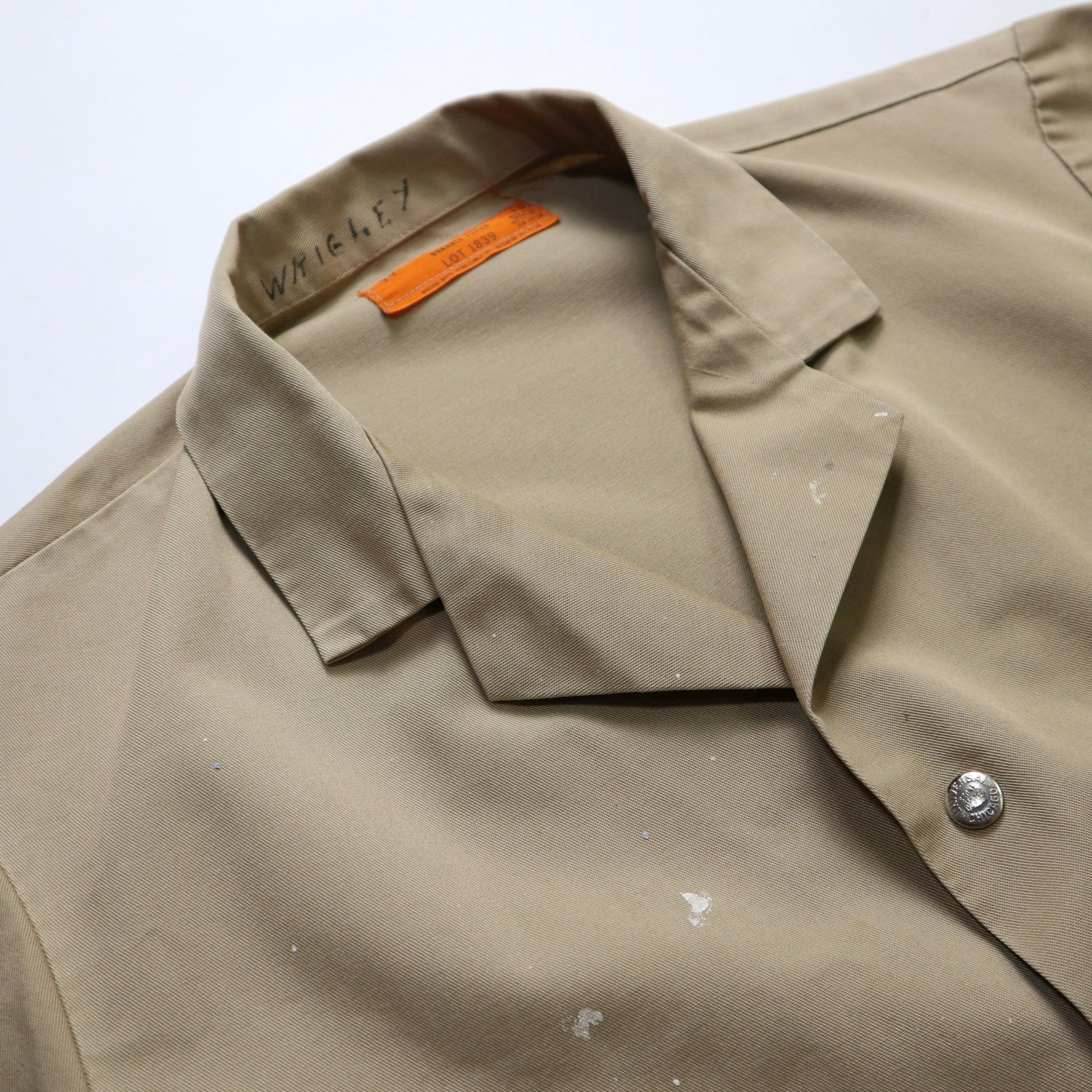 70s Universal Overall 卡其色工作外套 Union made - 富士鳥古著