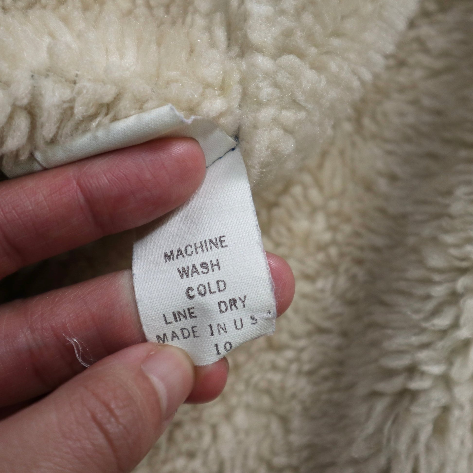 70s V.F.W. 美國女子協會防風刷毛外套 鎖鏈繡 - 富士鳥古著