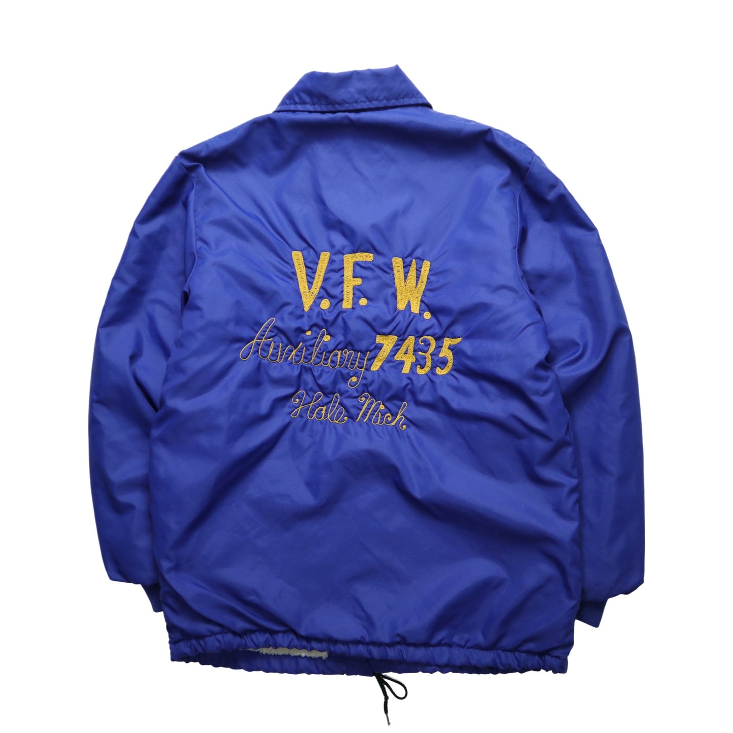 70s V.F.W. 美國女子協會防風刷毛外套 鎖鏈繡 - 富士鳥古著