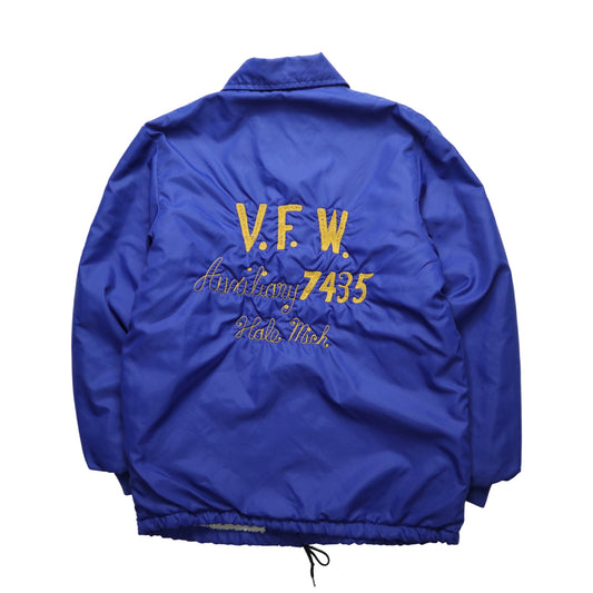 70s V.F.W. 美國女子協會防風刷毛外套 鎖鏈繡 - 富士鳥古著