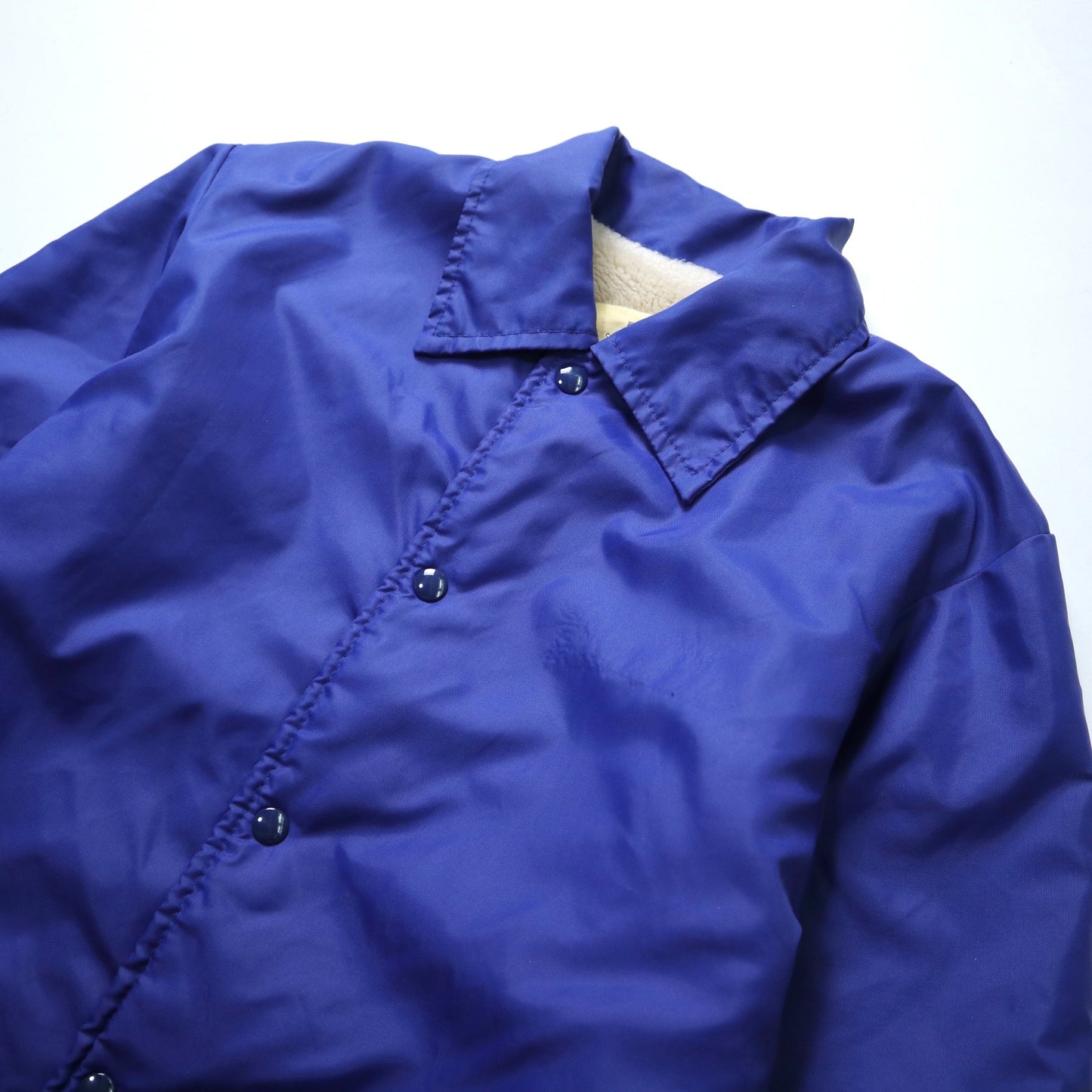 70s V.F.W. 美國女子協會防風刷毛外套 鎖鏈繡 - 富士鳥古著