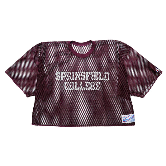 1980s Champion American made Springfield College American football hole top