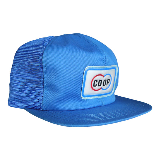 80-90s 美國製 COOP水藍色卡車司機網帽