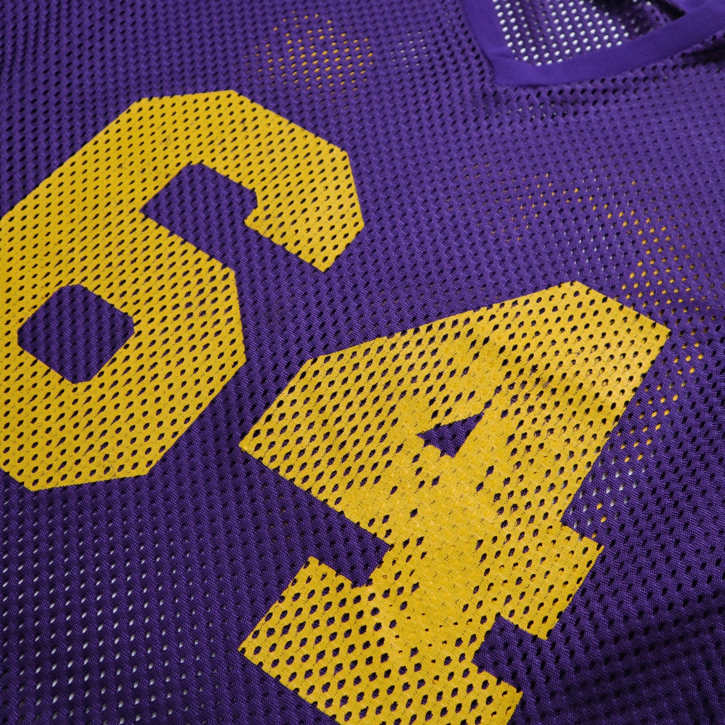 90s Champion American-made No. 64 Purple American Football Net Jacket