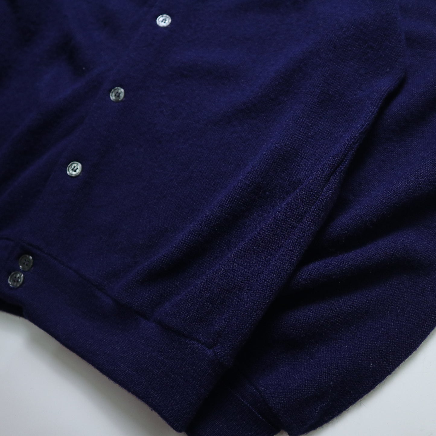 1980s Lacoste IZOD 美國製 海軍藍開襟針織衫