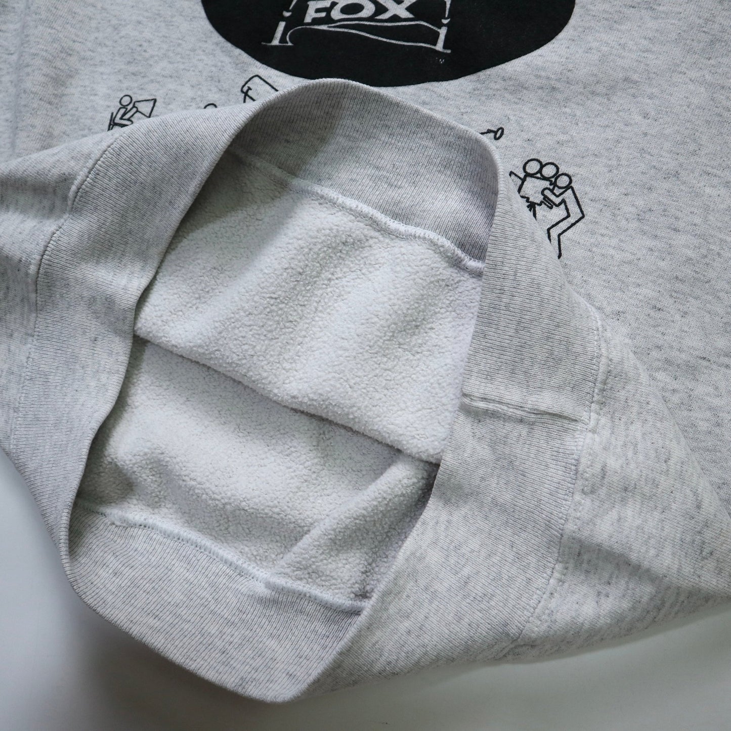 80 - 90s 美國製 20th福斯電影 灰色短袖衛衣 - 富士鳥古著