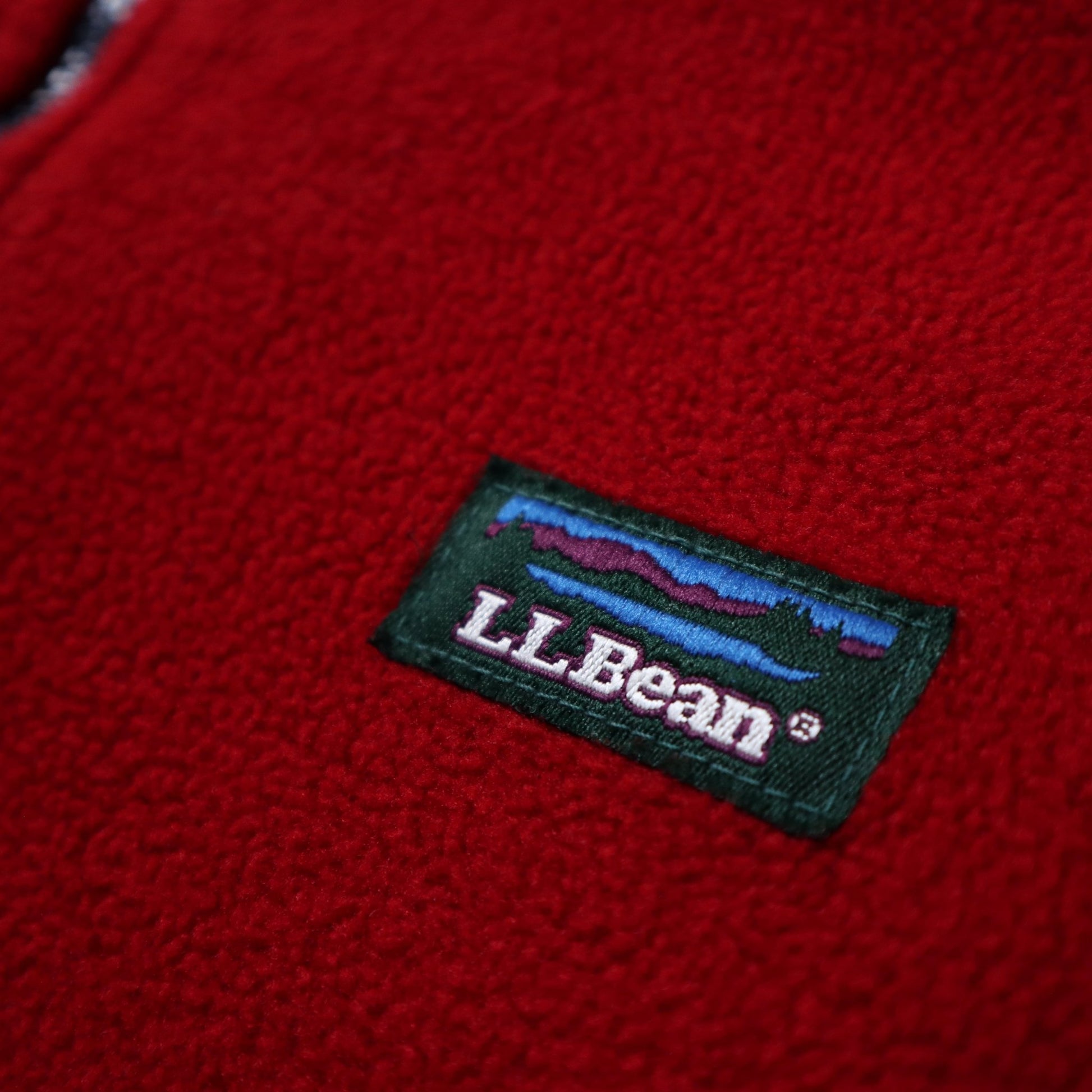 80 - 90s L.L.Bean 美國製 紅色抓毛絨外套 - 富士鳥古著