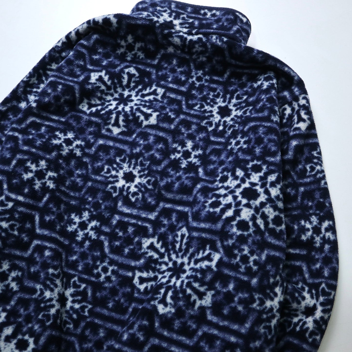 80 - 90s L.L.Bean 雪花圖騰抓毛絨套頭衫 - 富士鳥古著