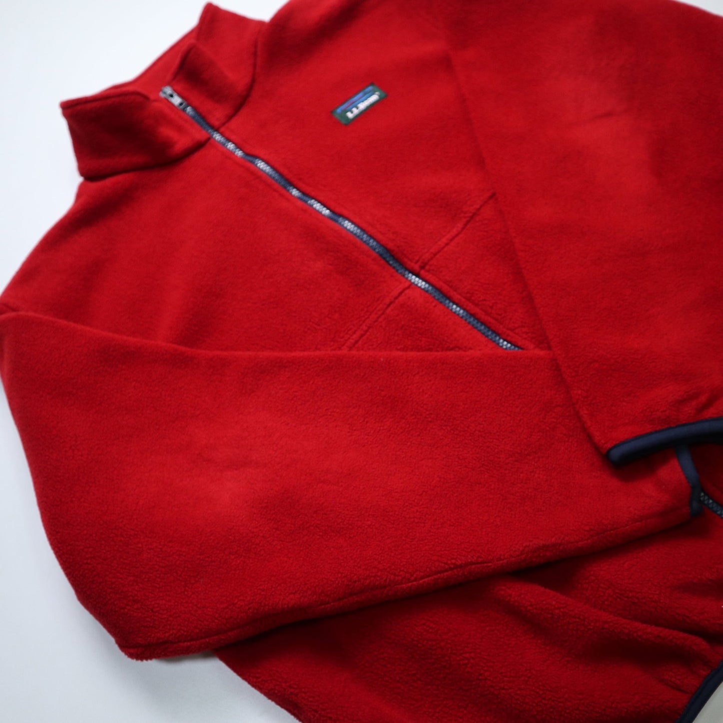 80 - 90s L.L.Bean 美國製 紅色抓毛絨外套 - 富士鳥古著