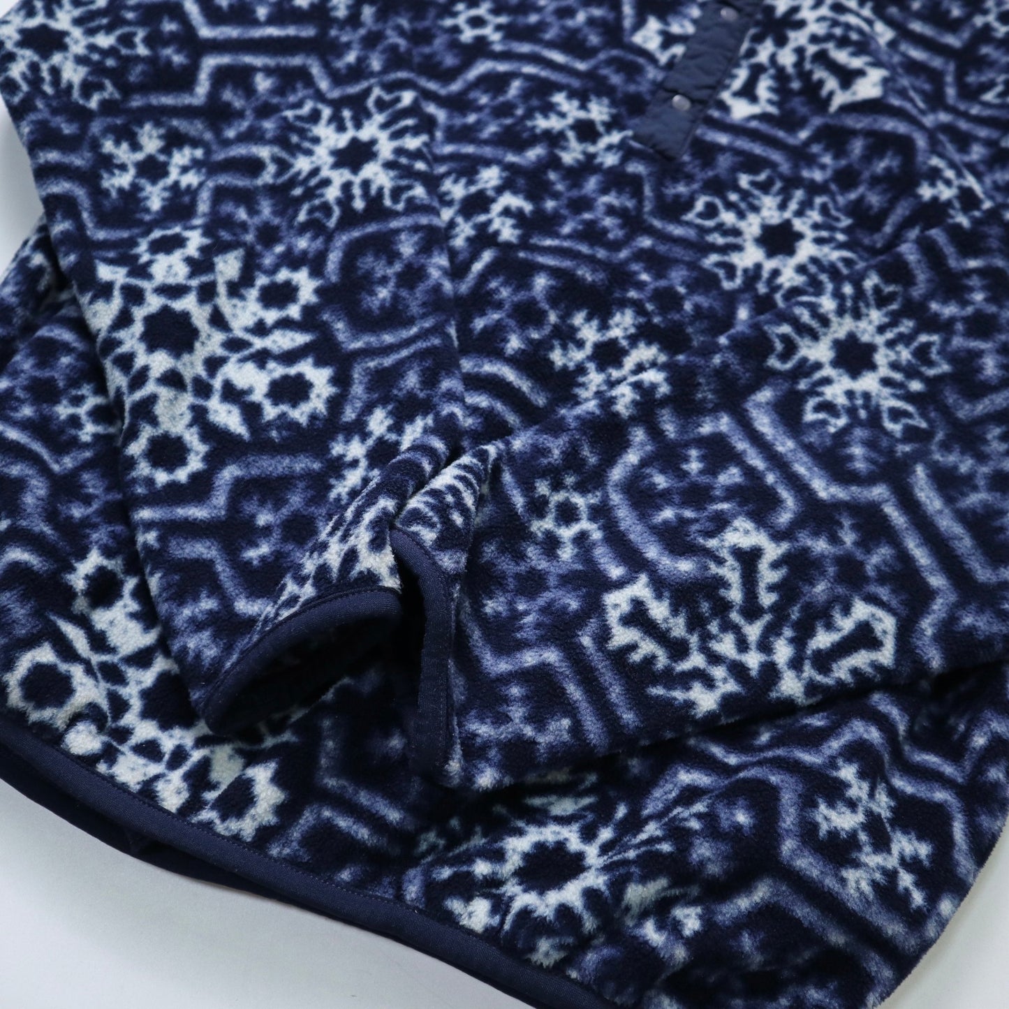 80 - 90s L.L.Bean 雪花圖騰抓毛絨套頭衫 - 富士鳥古著